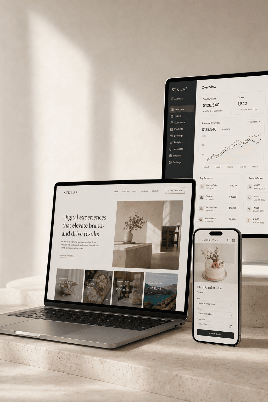 STK Lab digital products across web, mobile and business platforms