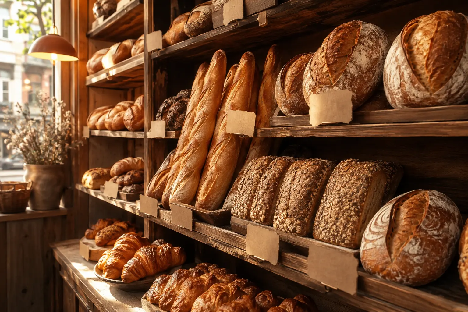 Bakery shelves